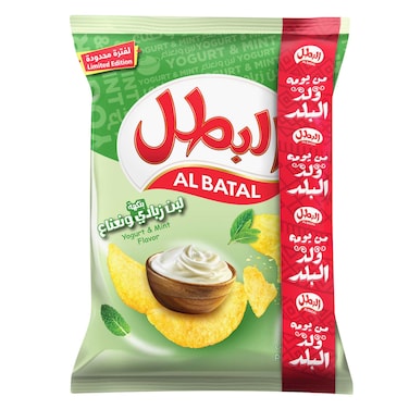 البطل شيبس باللبن والنعناع 110 جرام