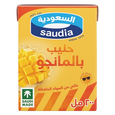 Saudia Mango Flavored Milk 200 ml