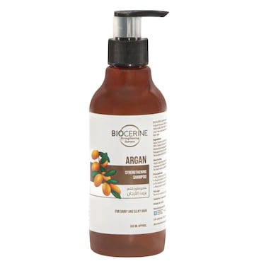 BIOCERINE Strengthening Shampoo with Argan Oil - For Shiny and Silky Hair, 350ml