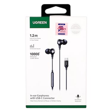 Ugreen EP103 Type-C Wired Earphones Black