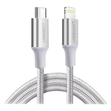 يوجرين كابل لايتنينغ إلى من نوع C، 2 متر - فضي