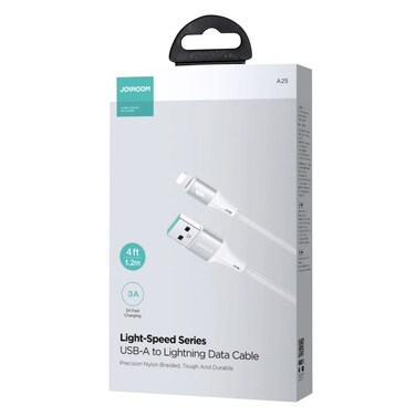 جوي روم كابل USB-A إلى Lightning، بطول 1.2 متر (SA25AL3) أبيض