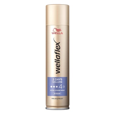 Wellaflex Hair Spray, 2 Days Volume, Level 4, Extra Strong, 400ml