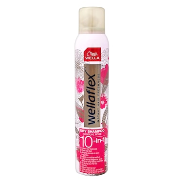 Wellaflex Dry Shampoo Spray 10in1, Rose, 180ml