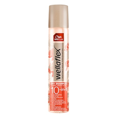 Wellaflex Dry Shampoo Sweet Sensation, 10-In-1, Instant Hair Freshness, 180ml