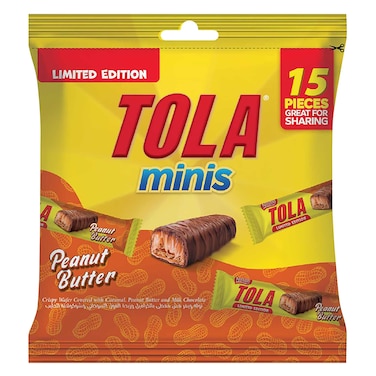 Nestle - Tola Minis With Peanut Butter Pouch, 232.5g (Pack Of 15 Pieces)