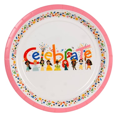 D100 - صحون ورقية برنسيس 9 بوصة 8 قطع