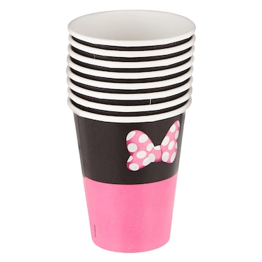 أكواب ورقية ميني ماوس، 9 أونصة، 8 قطع