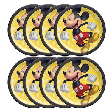 Mickey Mouse 7-inch Round, 8 Pieces
