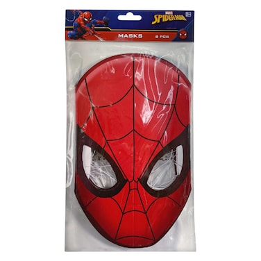 Spiderman Webbed Paper Masks 8 Pieces