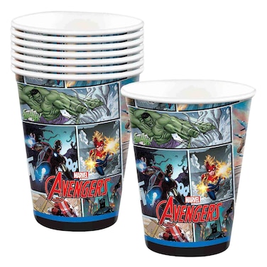 Avengers Paper Cups, 9Oz, 8 Pieces