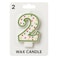 Polka Dots Birthday Candle Number 2