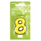 Number 8 Candle, Dots With Black Border