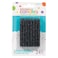 Black Spiral Glitter Candle 24 Pieces