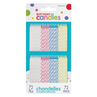 Spiral Candles Value Pack 72 Pieces