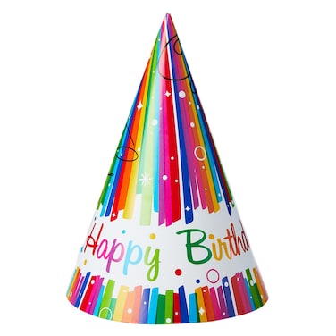 Rainbow Happy Birthday Party Hats