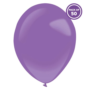 بالونات لاتكس قياسية أرجوانية، 11 بوصة، 50 قطعة