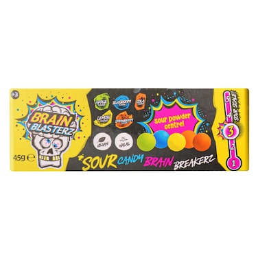 Brain Blasterz - Breakerz Sour Candy Balls with Sour Powder Center 45g