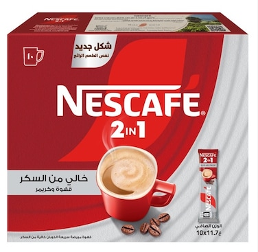 Nescafe 2in1 Instant Coffee, 117g, Box of 20 Sachets