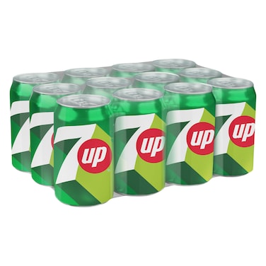 7Up Regular Can 360ml, Pack of 12