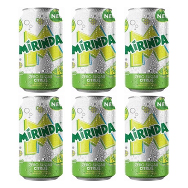 ميراندا بالحمضيات زيرو سكر 330 مل × 6