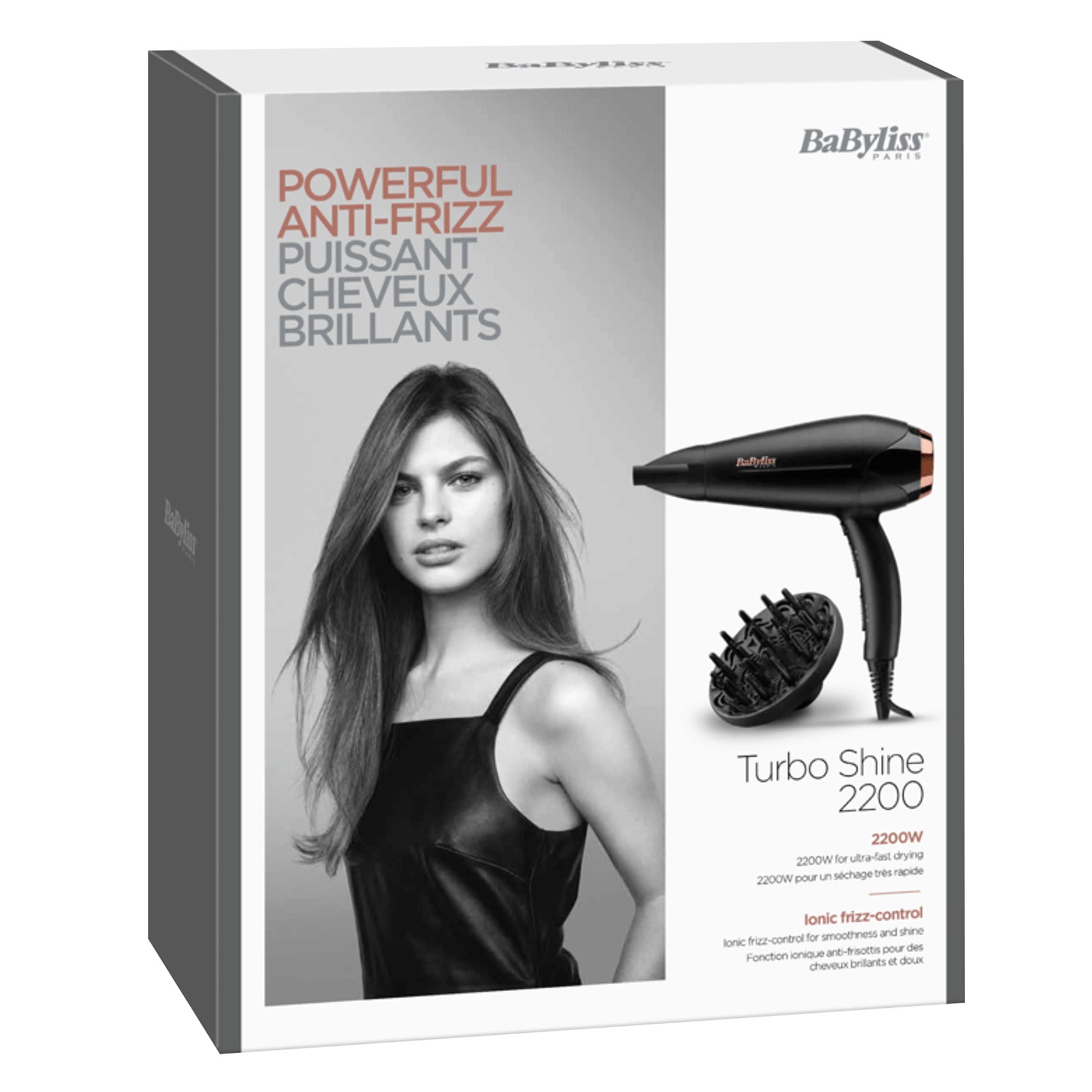 Babyliss Hair Dryer Babyliss Fast Drying Sechage Rapide Buy BaByliss Hair  Dryer With Concentrator Nozzle 2200W D572SDE