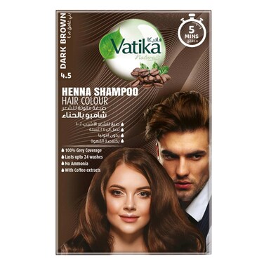 Vatika - Henna Shampoo Hair Color Brown 20ml