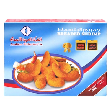Arabian Fisheries Frozen Breaded Zingo Shrimps 400g