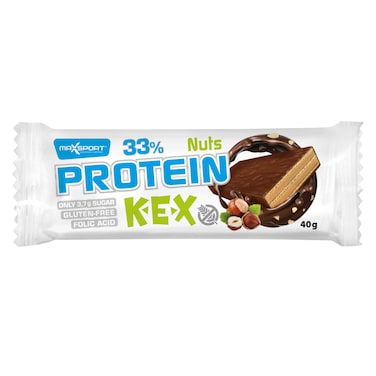 Max Sports Protein Kex Nuts Wafer With Hazelnut Chocolate Dip 40g