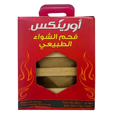 فحم أورينكس للشواء على شكل مكعب خشبي 2 كج