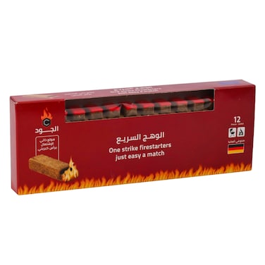 Aljood Firestarters Wood 12 Pieces