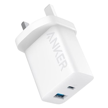 Anker B2348k21 Dual Port High Speed Charger With USB C To USB C Cable 20W 1.5m White