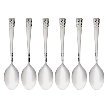 Royalford Tea Spoon Silver Line 6 Pieces