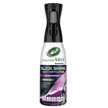 Turtle Wax Streak-Free Mist Slick Shine Quick Detailer &ndash; Ceramic Waterless Wash for Paint, Glass, Metal, and Plastic &ndash; 591ml

