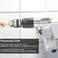 3/8'' Reversible Pneumatic Air Drill &ndash; 1800 RPM, Heavy-Duty, Multi-Function for Drilling, Polishing, Rust Removal &ndash; 90 PSI, 6 CFM
