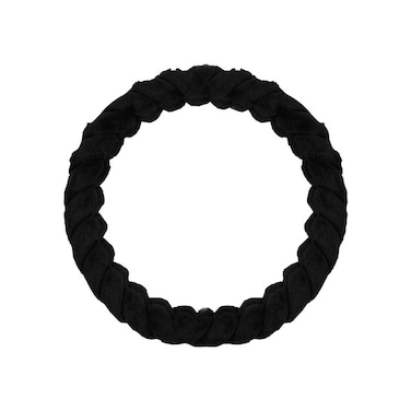 غطاء عجلة قيادة عالمي أسود AGC ST-10184 مقاس 38 سم للعجلات الدائرية، مصنوع من قماش ناعم قابل للتهوية