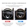 AGC ST-10184 38cm Universal Coffee Steering Wheel Cover for Round Wheels, Soft Breathable Fabric
