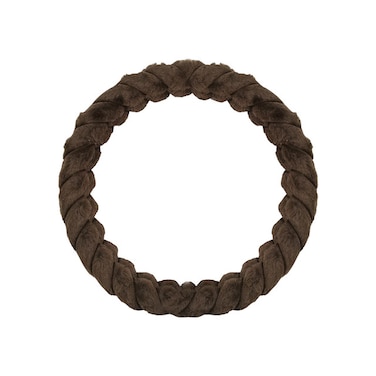 AGC ST-10184 38cm Universal Coffee Steering Wheel Cover for Round Wheels, Soft Breathable Fabric
