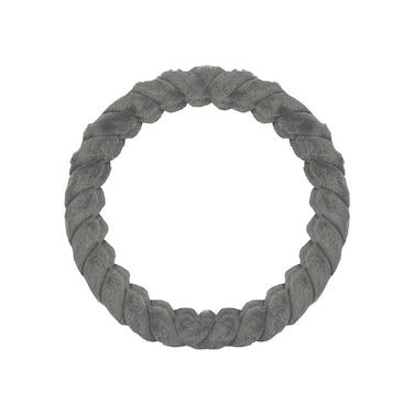 Universal Car Steering Wheel Cover 40cm &ndash; Soft Anti-Slip Braided Fabric Grip Protector &ndash; All-Season Comfort Fit for Cars, SUVs, Trucks &ndash; Grey
