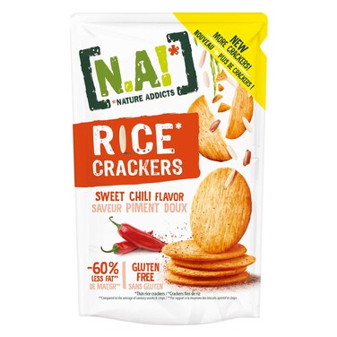 Natural Addicts Rice Crackers Sweet Chili Flavor 85g (60% Less Fat) Gluten Free