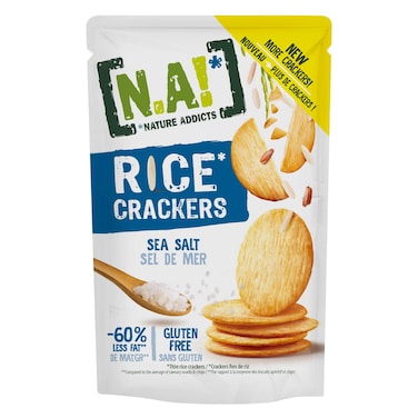 Nature Addicts Rice Crackers with Sea Salt 85g