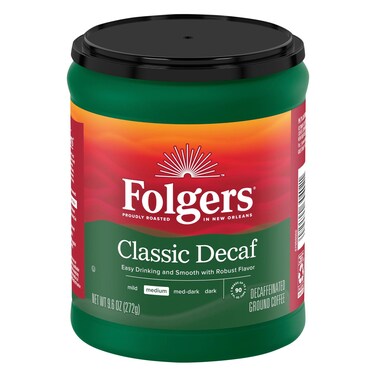 فولجرز قهوة كلاسيكية منزوعة الكافيين مطحونة متوسطة التحميص 272 جرام