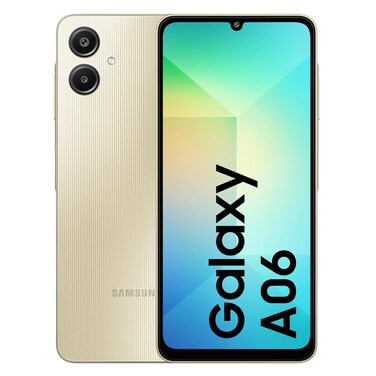 Samsung Galaxy A06 128GB Storage, 4GB RAM, 4G, Gold
