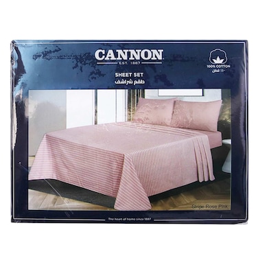 Cannon - Sheet King 4 Pieces Wide Stripe (Assorted)