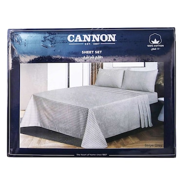 Cannon - Sheet Twin 3 Pieces Wide Stripe (Assorted)