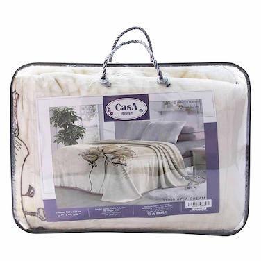 كازا - بطانية (160 × 220 سنتيمتر) مطبوعة آيلا-كريمي