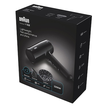 براون مجفف الشعر HD2.2 BRHD225SDE أسود