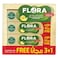 Flora Unsalted Butter 452g x3 +1 Free