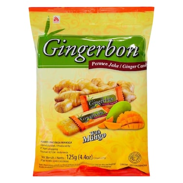 Gingerbon Ginger Candy with Mango Flavor, 125g