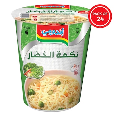 إندومي - نودلز جامبو خضار 82 جرام، عبوة من 24